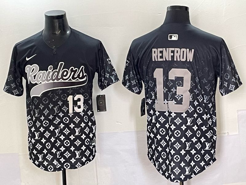 Men 2025 Oakland Raiders 13 Renfrow black Nike Limited NFL Jersey style 034